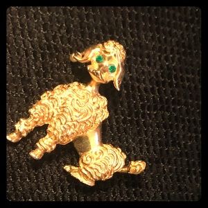 Vintage poodle brooch